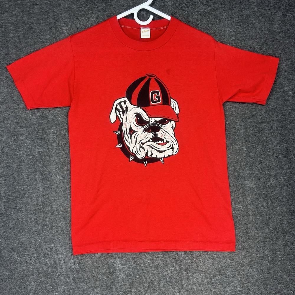 Vintage 70s University of Georgia T Shirt Mens‎ S (Tag M) Red single stitch